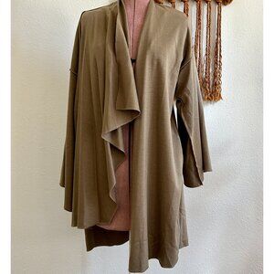 Vintage Jean Claude Poitras Avant Garde Minimalist Asymmetrical Wool Jacket Coat